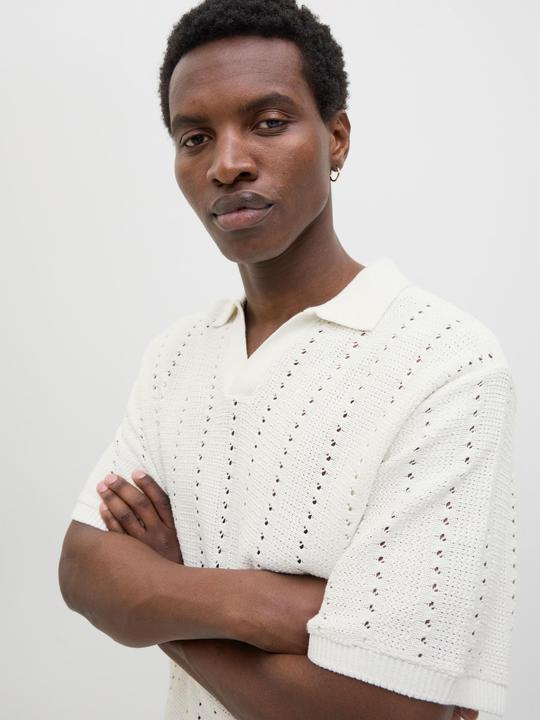Image du produit Jack & Jones Jorparos Knit Easter Ss Crochet Polo (XL)