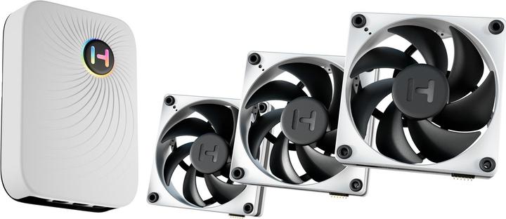 Actual product image Hyte THICC FP12 120MM PWM FAN 3PK + NP (120 mm, 3 x)