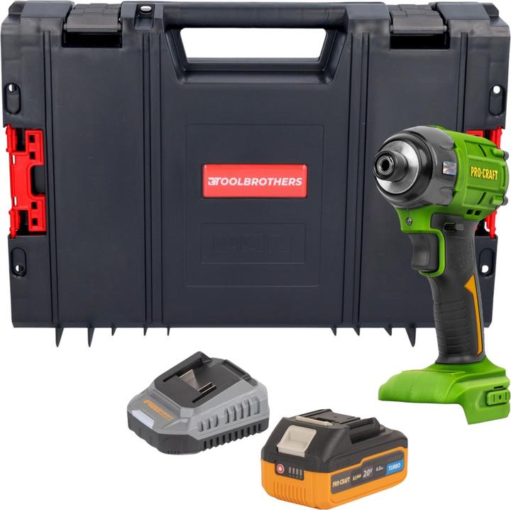 Produktbild Procraft PS22bb Akku Schlagschrauber 20 V 230 Nm 1/2" Brushless + 1x Akku 4,0 Ah + Ladegerät + (Schlagschrauber)
