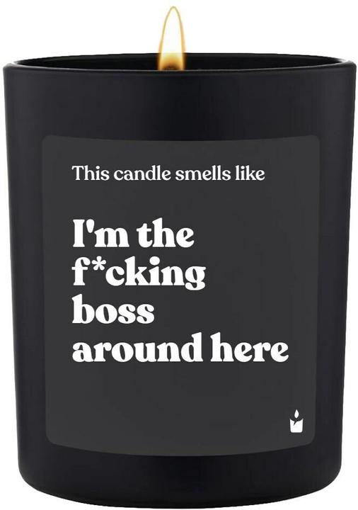 Chatty Candles Bougie parfumée Woody I'm the f*cking boss around here