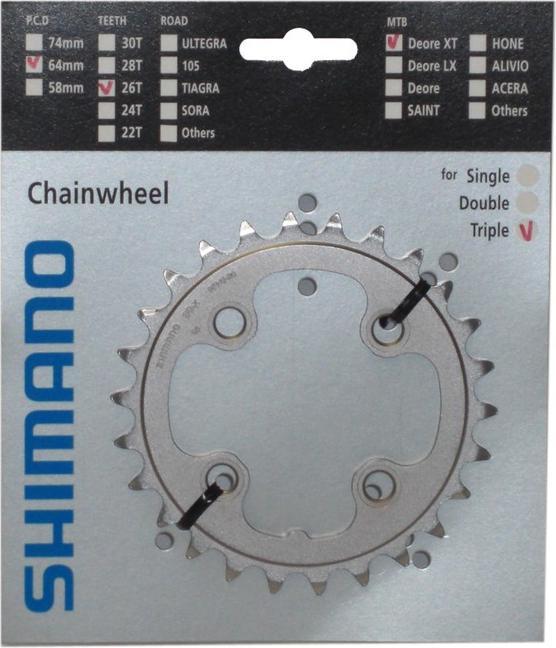 Produktbild Shimano Deore XT FC-M771 Kettenblatt 26 Zähne (26)