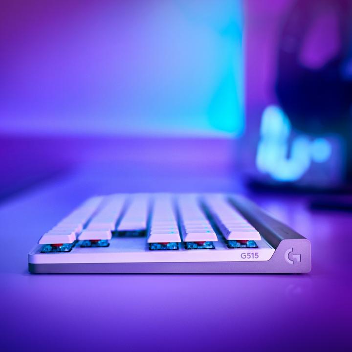 Immagine prodotto Logitech G515 LIGHTSPEED TKL Bianco (FR) (FR, Senza fili, Cablato)