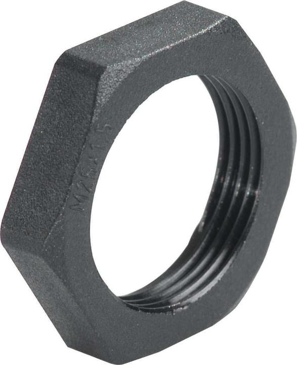 Actual product image Kaiser Låsemøtrik M16 Plastic Sort 100 stk (M16)