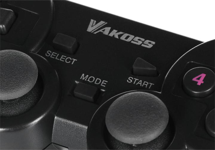 Actual product image Vakoss Gamepad Bezprzewodowy USB Z Funkcją Dual Shock Pc/Ps3 Tryb Cyfrowy I Analogowy Gp-4705bk (PC, PS3)