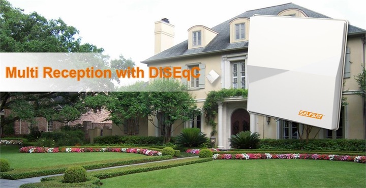 Actual product image Selfsat H50M, 6.2° Dual (Flat antenna, 33.70 dB, DVB-S / -S2)