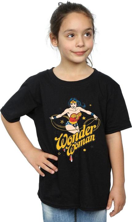 Immagine prodotto Wonder Woman Stars Maglietta Ragazze (140, 146)