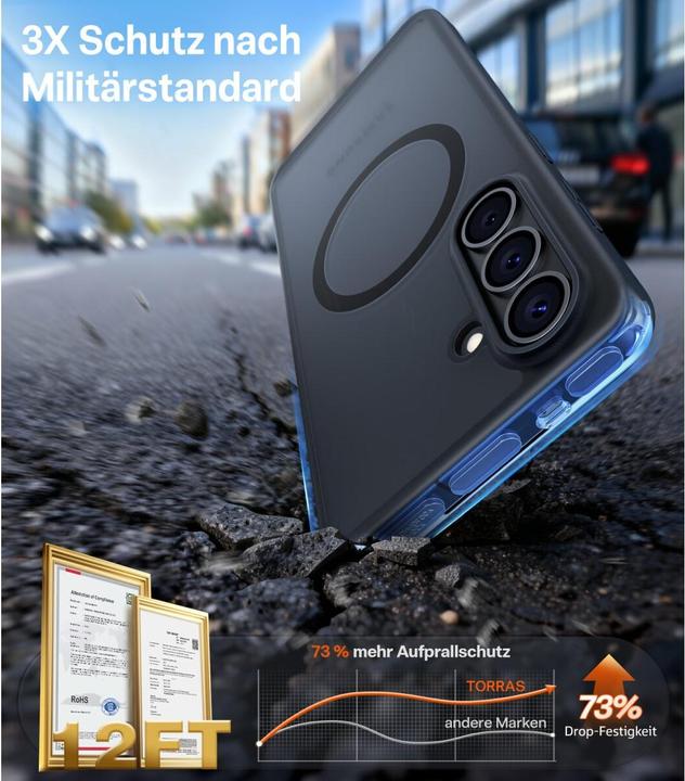Produktbild Torras - Guardian Magnetic Series - Samsung Galaxy S26 - Black (Samsung Galaxy S26)