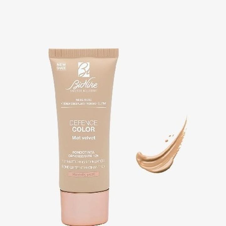 Actual product image BioNike Mattifying make-up Defence Color Mat Velvet (Mattifying Foundation) 30 ml - Shade: 403 (403 True Sand)