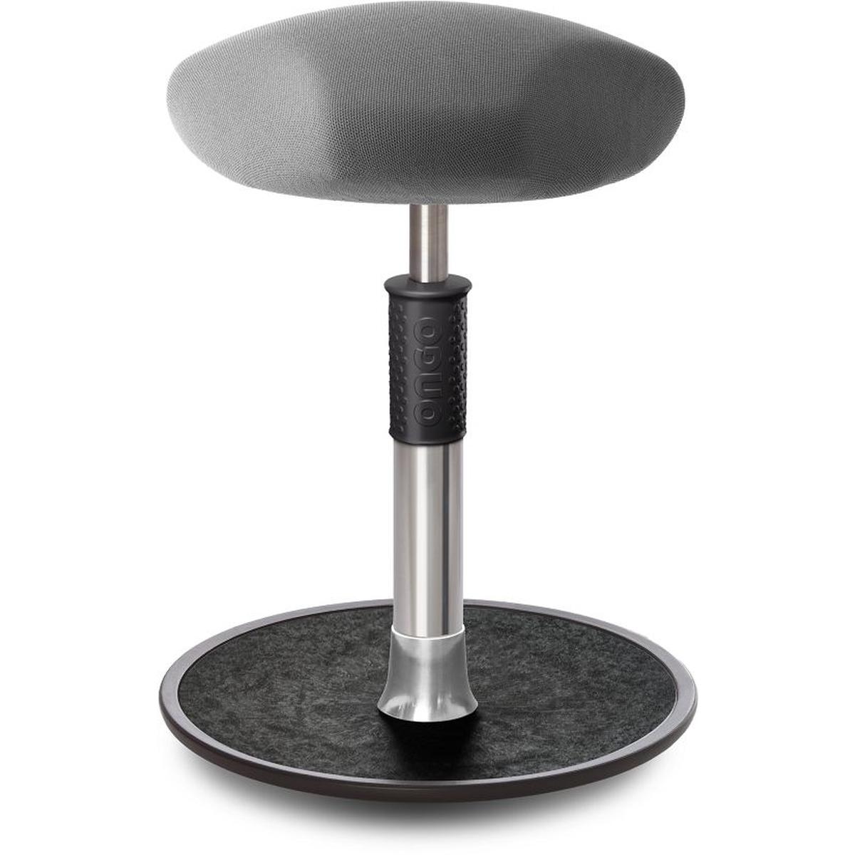Ongo, Bürostuhl, Sitz- Stehhocker Free Regular Triangel Gestrick Grau chrom /schwarz