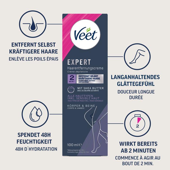 Produktbild Veet Haarentfernungscreme (100 ml, 1 x, 130 g)