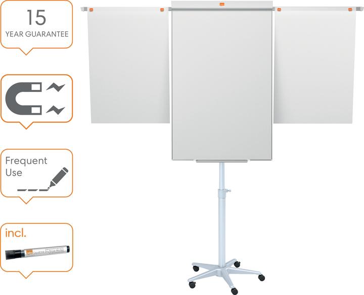 Image du produit Nobo Impression Pro - chevalet de conférence mobile en acier (70 x 190 cm)