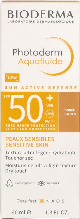 Actual product image Bioderma Photoderm Aquafluid SPF50+ (Suntan cream, SPF 50+, 40 ml)