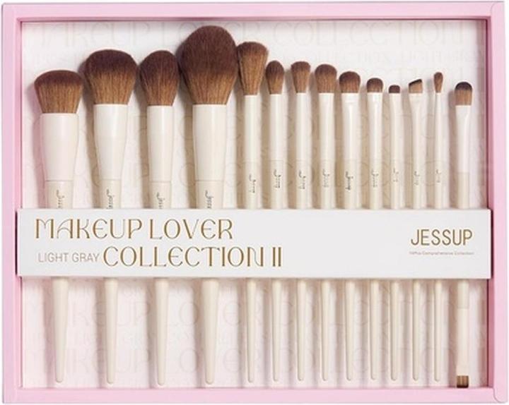 Actual product image Jessup Makeup Brushes 14pcs Premium Synthetic Powder Foundation Brush Set (Foundation)
