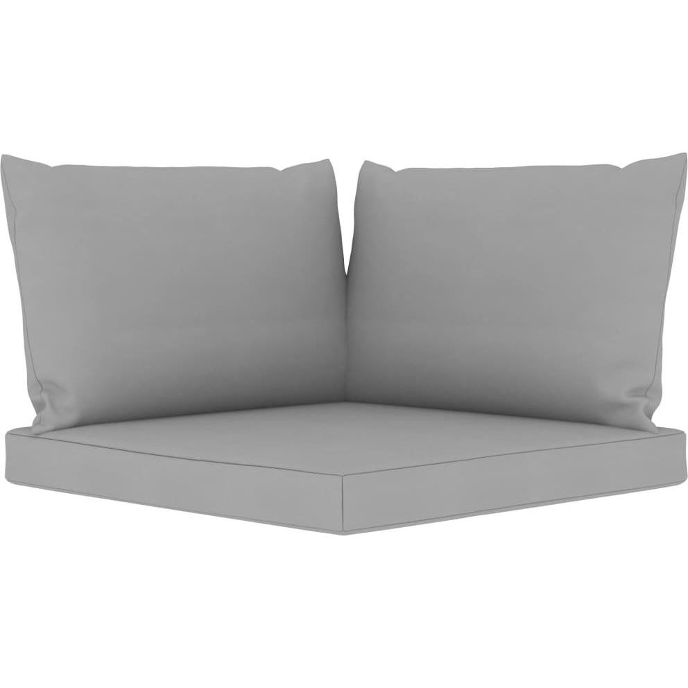 Thumbnail - VidaXL, Sitzkissen, Palettensofa-Auflagen 3 Stk. Grau Stoff (60 x 60 x 60 cm)