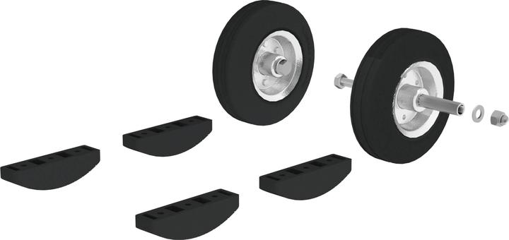 Actual product image Munk Roller set electrically dissipative Mobile work platform (9.80 cm)