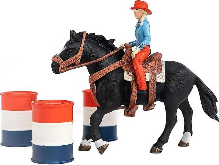 Produktbild Schleich Barrel Racing mit Cowgirl