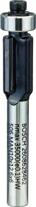 Bosch Professional Zubehör Laminat-Bündigfräser, 6 mm, D1 9,5 mm, L 13,7 mm, G 56 mm