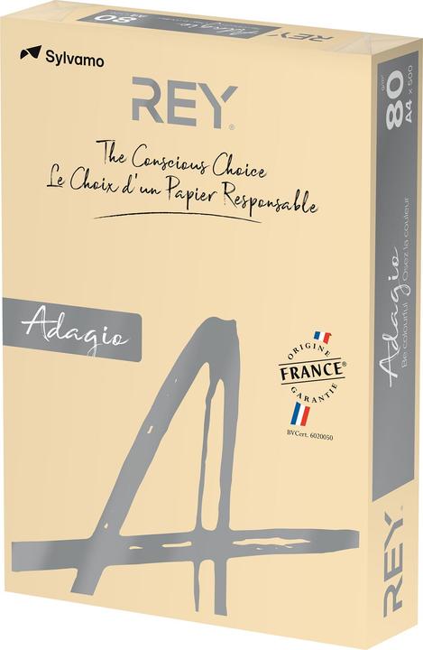 Image du produit Rey Adagio Papier Ksero A4 80G 38 pastel sable *RYADA080X430 R200 (80 g/m², A4)