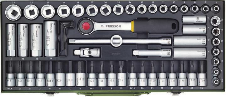 Image du produit Proxxon Ensemble super compact à cliquet, 65 pièces (3/8")