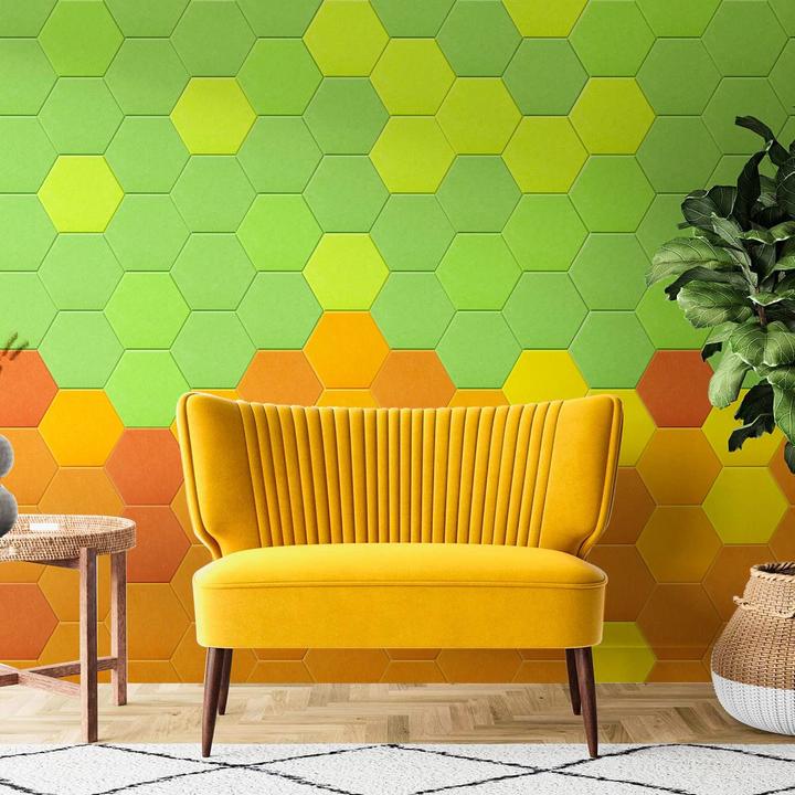 Actual product image Kuchoow Hexagon Acoustic Panels Self-adhesive