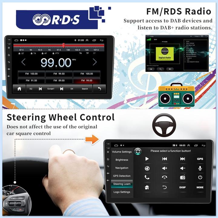 Actual product image OiLiehu Android Car Radio Bluetooth