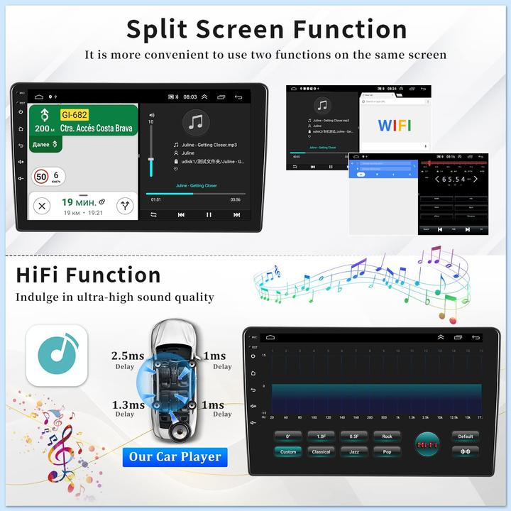 Actual product image OiLiehu Android Car Radio Bluetooth