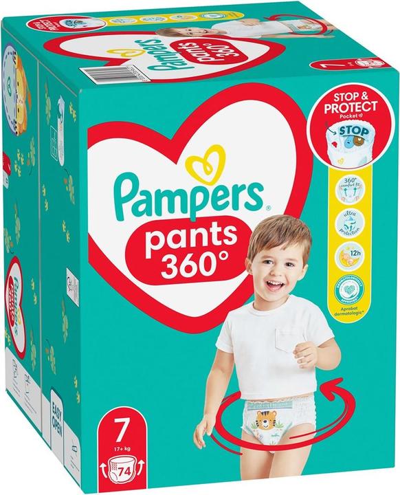 Actual product image Pampers Pants (Size 7, Half month box, 74 Piece)