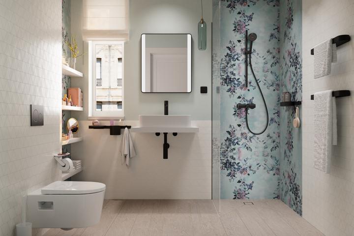 Actual product image hansgrohe Activera Select S Shower Set with EcoSmart Water-Saving Head, 2 Spray Types, Hose and Bar