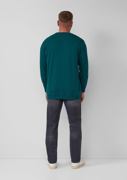 Produktbild s.Oliver Sweatshirt Sweatshirt aus Baumwollmix mit Crew Neck (XXL)