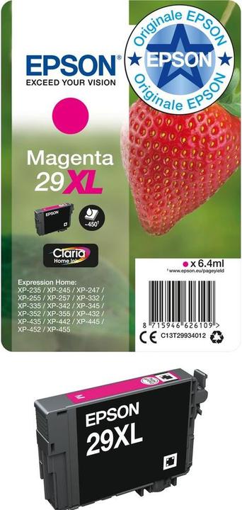 Actual product image Epson 29XL Claria Home (M)