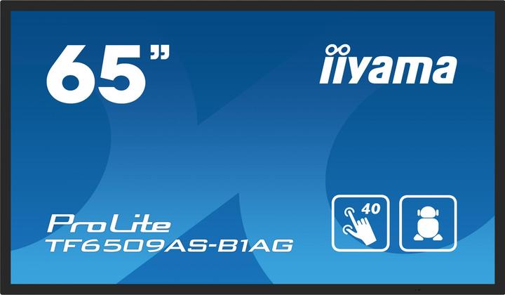 Image du produit iiyama 163,9cm (64,5") TF6539AS-B1AG 16:9 M-Touch 2xHDMI+DP (3840 x 2160 pixels, 64.50")