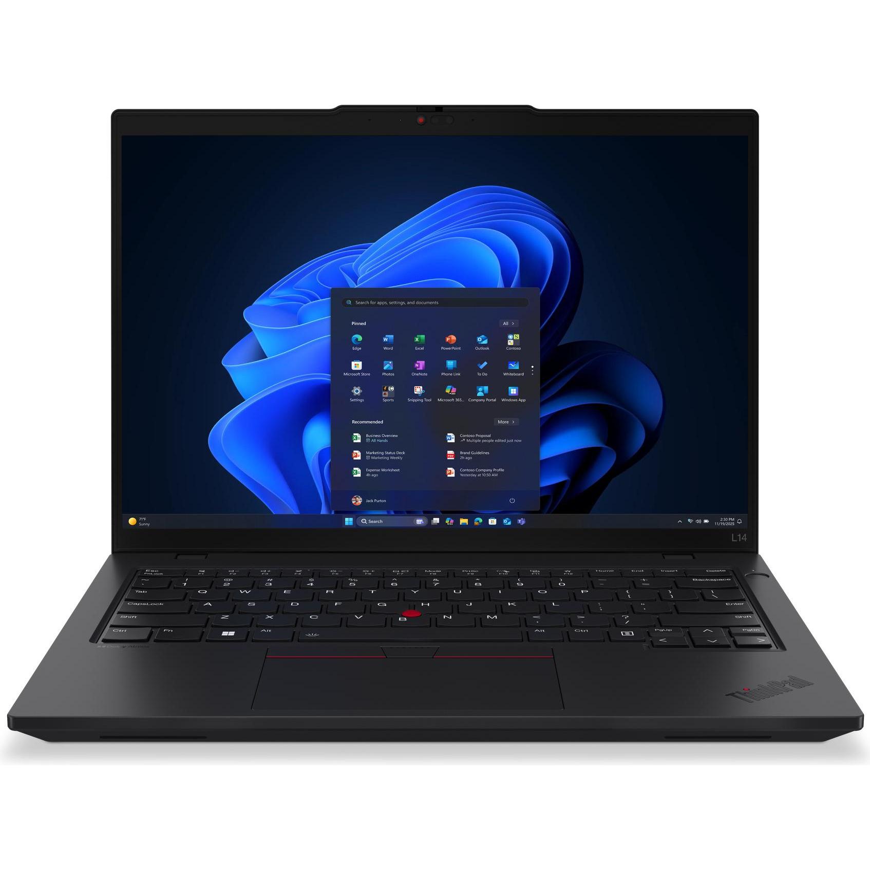 Lenovo ThinkPad L14 Gen 6 (Intel) (14", 1000 GB, 32 GB, Englisch International), Notebook, Schwarz