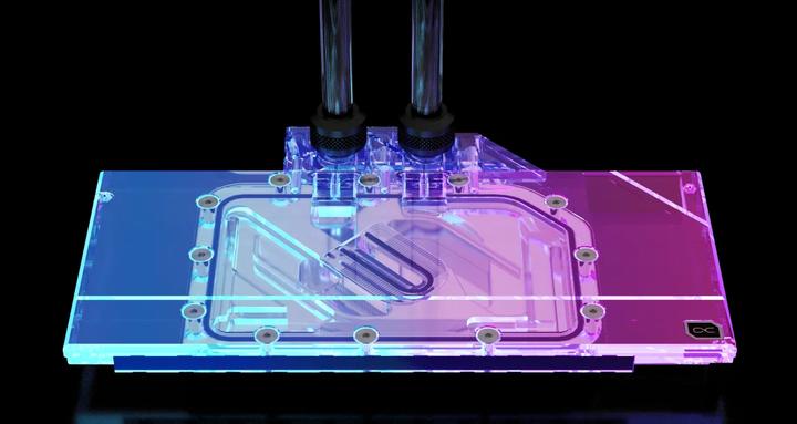 Produktbild Alphacool Eisblock Aurora Acryl GPX-A RX 6750 XT Reference mit Backplate