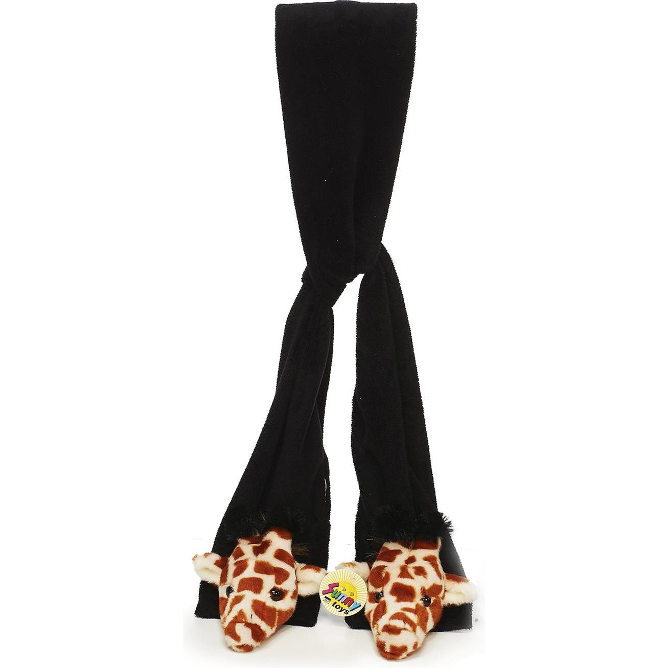 HTI-Living, Unisex, Schal, Schal aus Plüsch, Schwarz