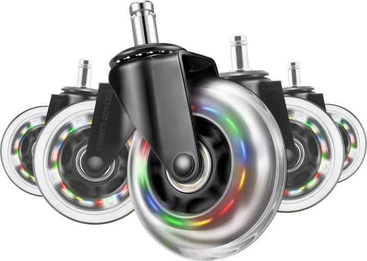 Actual product image Deltaco Gaming Rainbow Casters