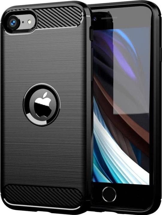 Immagine prodotto Screenguard Apple iPhone SE 2020 Custodia Carbon Brushed Soft TPU (Apple iPhone SE (seconda generazione))