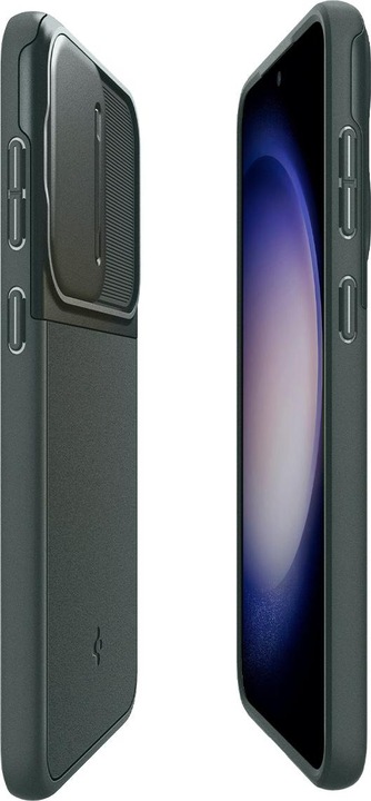 Actual product image Spigen Optics Armor Galaxy S23 Abyss Green (Samsung Galaxy S23+)