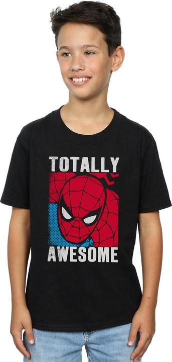 Image du produit Spiderman Garçons Totally Awesome T-shirt en coton (140, 146)