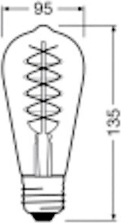 Produktbild Osram Vintage-Lampe (E27, 4.80 W, 420 lm, 4 x, F)
