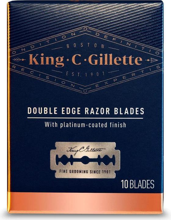 Actual product image King C. Gillette Double Blades (10x)