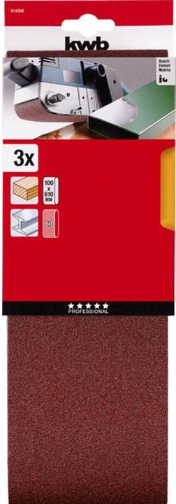 Actual product image kwb Sanding belt 100X610 grain 60 (60)