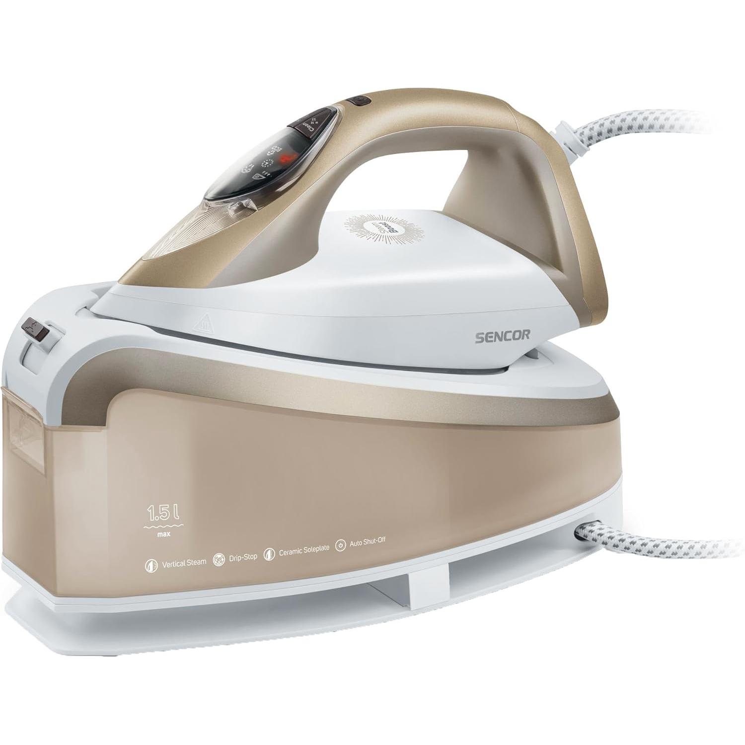Sencor Ferro da Stiro a Vapore con, Strijkijzer, Beige