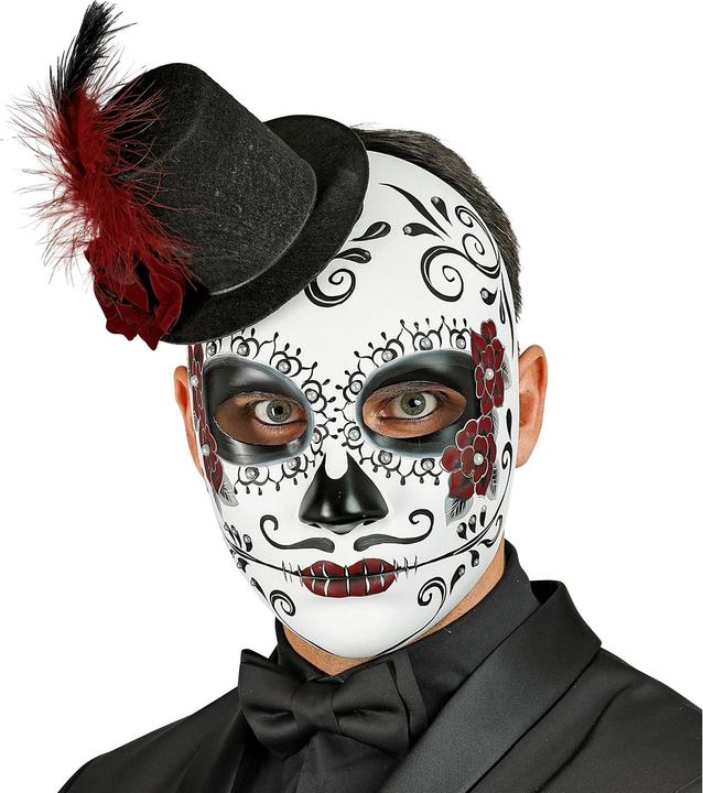 Produktbild Widmann Day of the Dead Maske mit Hut