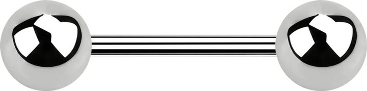 Produktbild Star Piercing Micro Barbell silber mit zwei Kugeln (Chirurgenstahl 316L, ohne Messing)