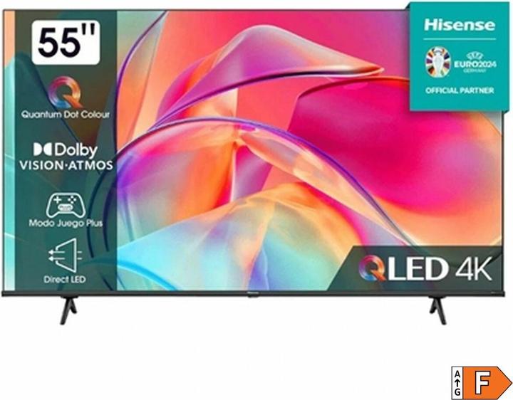 Actual product image Hisense TV 55E77KQ (139 cm(55 inch), black, UltraHD/4K, triple tuner, HDR10, WLAN, LAN, Bluetooth) (55", QLED, 4K, 2023)
