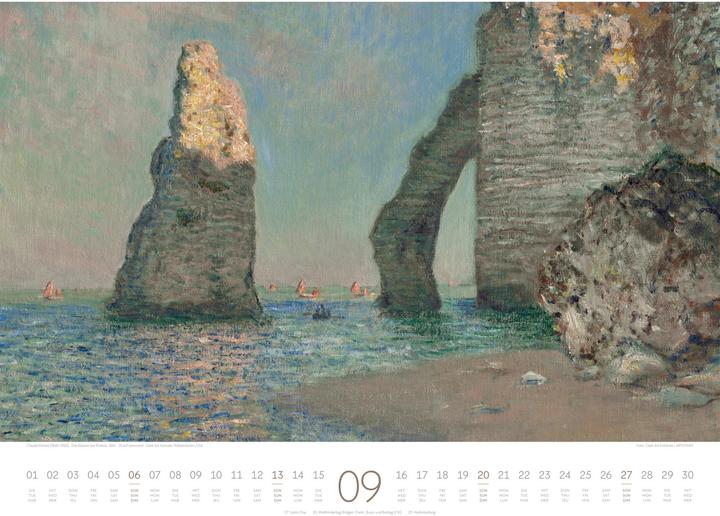 Produktbild Kunstwerk Meer Kalender 2026 (54 x 42 cm, Harter Einband, Französisch, Deutsch, Englisch)