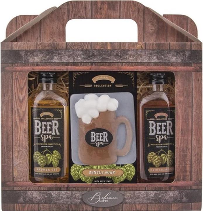 Produktbild Bohemia Gifts & Cosmetics Beer Spa Geschenkset für Männer - Körper und Haare (Körperpflegeset)