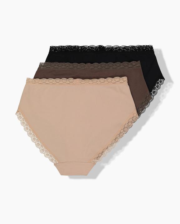 Produktbild Ulla Popken Midislips, 3er-Pack, Spitzenband (50, 52, 3er Pack)