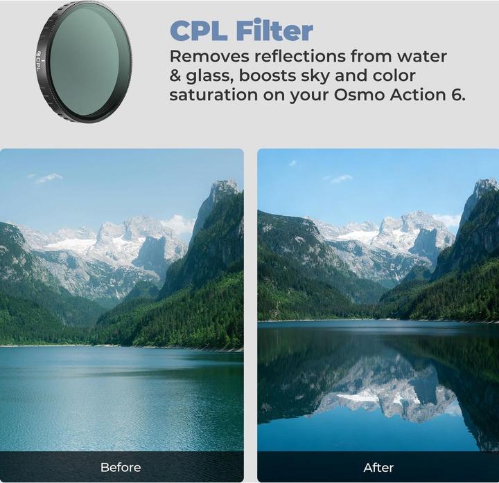 Actual product image Freewell Osmo Action 6 CPL Filter