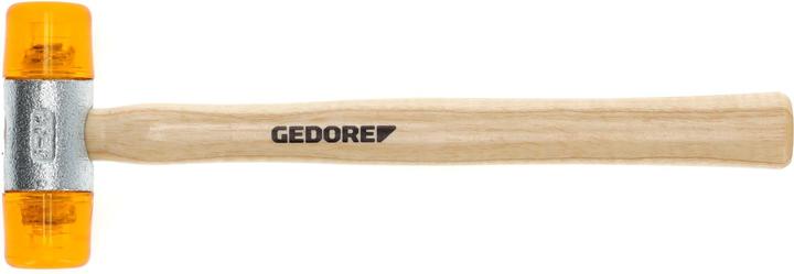 Actual product image Gedore Plastic mallet, Ø 32 mm, Replaceable heads made of cellulose acetate, Robust ash handle (365 g)